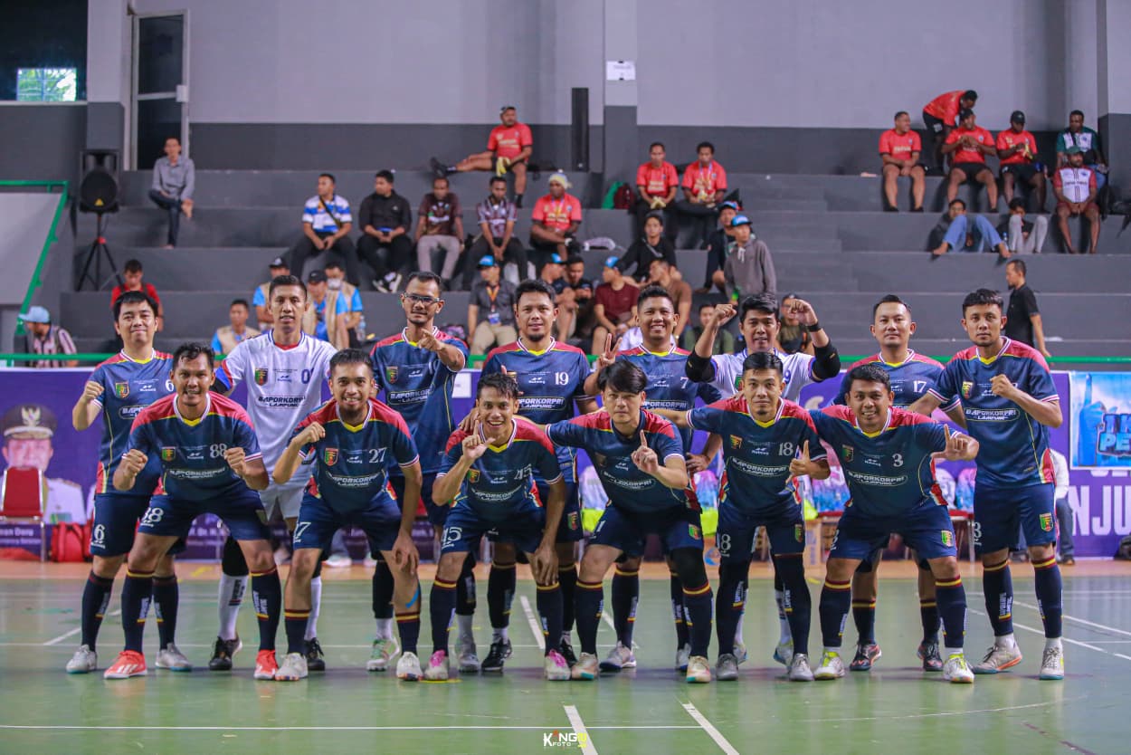 Tim Futsal Lampung Lolos ke Delapan Besar, Taklukkan ATR/BPN 2–1 di Pornas Korpri XVII
